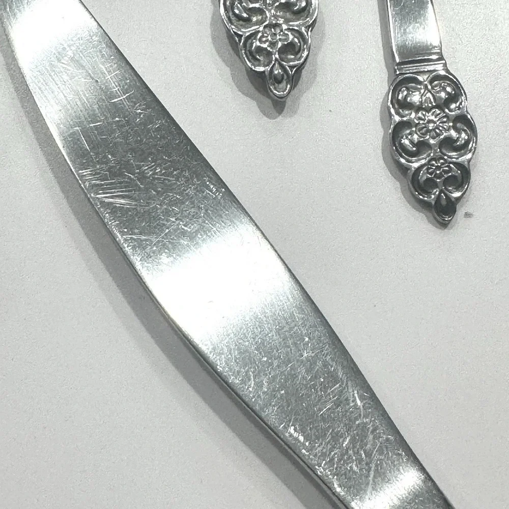 Oneida ONEIDACRAFT Deluxe NORDIC CROWN Service For 2 Stainless MCM Flatware
